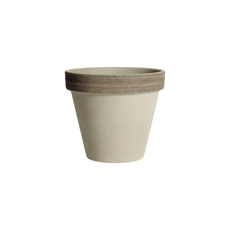 Keramický črepník 19,2 cm Standard Vulcano, sivý