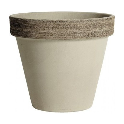 Keramický črepník 19,2 cm Standard Vulcano, sivý