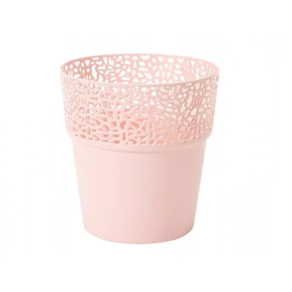 Plastový obal na kvetináč 15x16 cm ROSA, ružový