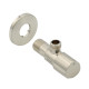 Rohový ventil TMM C850 AG/AG 1/2"-3/8", brúsená oceľ