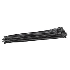 Sťahovacie pásky uvoľniteľné 7,2x400 mm, čierne, 50 ks