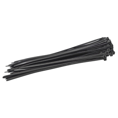 Sťahovacie pásky plastové 4,8x250 mm, čierne, 50 ks Sťahovacie pásky plastové 4,8x250 mm, čierne, 50 ks