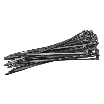 Sťahovacie pásky plastové 3,6x150 mm, čierne, 50 ks Sťahovacie pásky plastové 3,6x150 mm, čierne, 50 ks