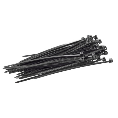 Sťahovacie pásky plastové 2,5x100 mm, čierne, 50 ks Sťahovacie pásky plastové 2,5x100 mm, čierne, 50 ks