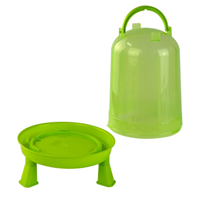 Napájadlo pre hydinu s nožičkami plastové 1,5 l, zelené