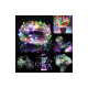 LED reťaz Nano - 1m, 10LED, 2xAA, multicolor