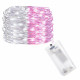 LED reťaz Nano Duo - 2m, 20LED, 2xAA, biela/ružová