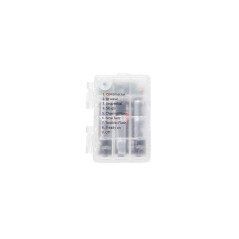 LED reťaz Nano - 10m, 100LED, 8 funkcií, ovládač, 3xAA, IP44, modrá