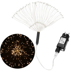 LED Hviezda Supernova - 40cm, 100LED, 8 funkcií, IP44, teplá biela