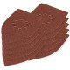 Brúsny papier pre delta brúsku 105x175 mm K40, 10 ks