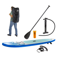 DEMA Stand-Up Paddleboard nafukovací s príslušenstvom do 90 kg, 305x71 cm, modrý
