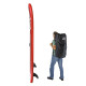 Stand-Up Paddleboard nafukovací s príslušenstvom do 90 kg, 305x71 cm, červený