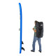 Stand-Up Paddleboard nafukovací s príslušenstvom do 110 kg, 305x81 cm, modrý