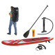 Stand-Up Paddleboard nafukovací s príslušenstvom do 110 kg, 305x81 cm, červený