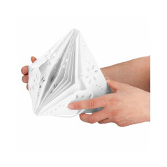 Vianočné ozdoby - Hviezda z papiera 50 cm, biela