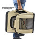 Prepravný box pre mačky a psov skladací Felix L 70x53x52 cm, béžový