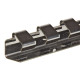Lišta s háčikmi na zavesenie PVC pásu 984x30x32 mm