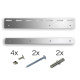 Závesný plech na PVC závesný pás 300x1,2 mm