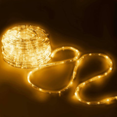LED svetelná hadica - 10m, 240LED, 8 funkcií, pamäť, IP44, teplá biela