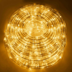 LED svetelná hadica - 10m, 240LED, 8 funkcií, pamäť, IP44, teplá biela