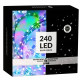 LED svetelná hadica - 10m, 240LED, 8 funkcií, pamäť, IP44, multicolor