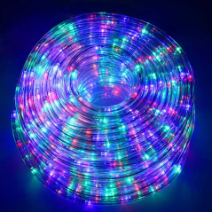 LED svetelná hadica - 10m, 240LED, 8 funkcií, pamäť, IP44, multicolor