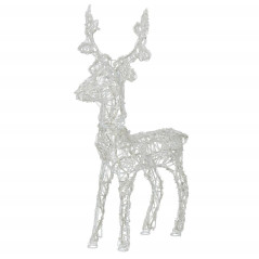 LED Sob - 42cm, 100LED, časovač, IP44, studená biela