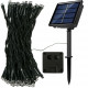 LED reťaz - 12m, 100LED, 8 funkcií, solar, IP44, multicolor