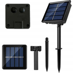 LED reťaz - 12m, 100LED, 8 funkcií, solar, IP44, multicolor