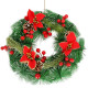 Adventný veniec svietiaci s ozdobami 30cm, vianočné dekorácie