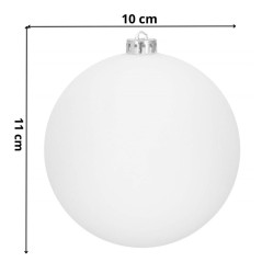 Vianočné banky snehové gule mix - 10cm, sada 6ks