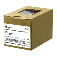 DEMA Skrutky do drevotriesky čiastočný závit 4,5x50/30 T20, 1 kg