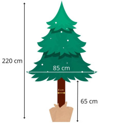 Vianočný stromček Borovica zasnežená na kmienku 220 cm