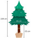 Vianočný stromček Borovica zasnežená na kmienku 220 cm