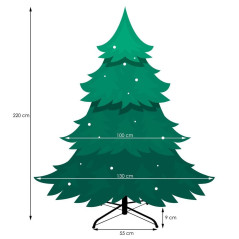 Vianočný stromček Jedľa zelená 220 cm