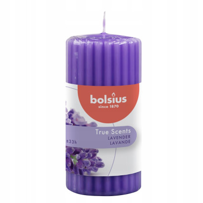 Vonná sviečka True Scents 120/60 mm, levanduľa