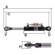 Hydraulický tretí bod pre traktor 410 - 570 mm Kat. 1