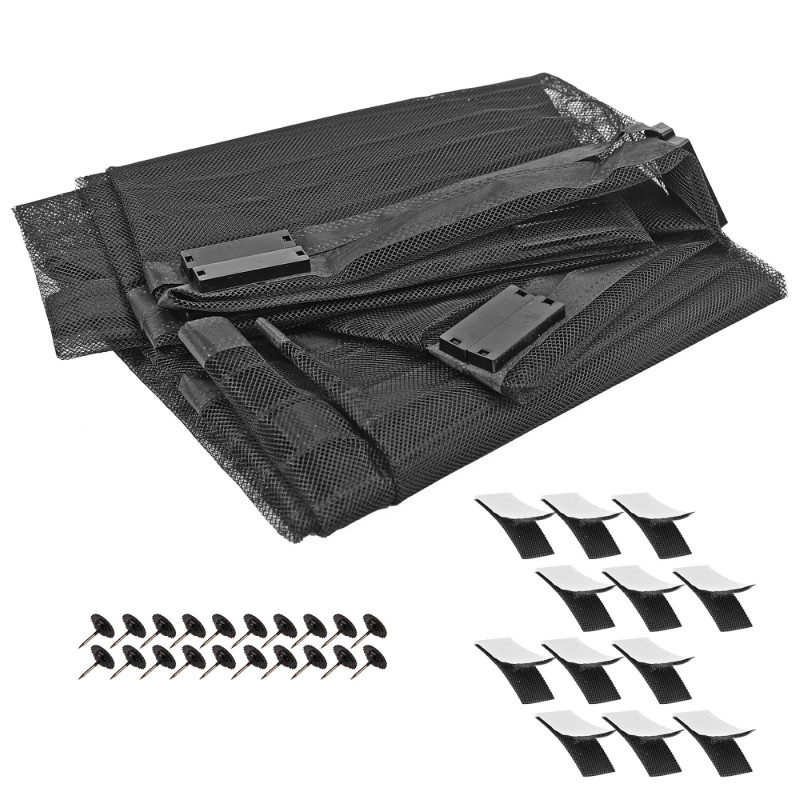 Dverová sieťka proti hmyzu s magnetmi 95x215 cm, antracit