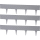 Plastová palisáda RattanPalisade, 82x9,5/20 cm, grafit, 240 cm