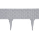Plastová palisáda RattanPalisade, 82x9,5/20 cm, grafit, 240 cm