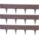 Plastová palisáda StonePalisade, 79x9,5/20 cm, hnedá, 237 cm