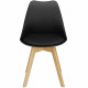 Dizajnová stolička SPRINGOS VERDE DC0015 čierna