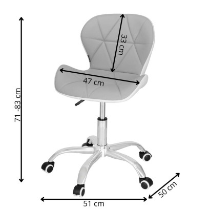Kancelárska stolička ergonomická SPRINGOS HF0023 sivo-biela Kancelárska stolička ergonomická SPRINGOS HF0023 sivo-biela