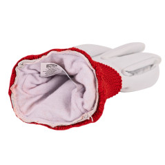 Zimné pracovné rukavice z kozej kože nappa s elastickým pásom, veľkosť 9