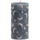 Sviečka valcová 68x130 mm, Silhouette Slate Blue