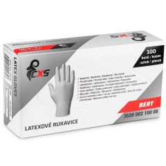 Jednorazové latexové rukavice BERT, veľkosť 8