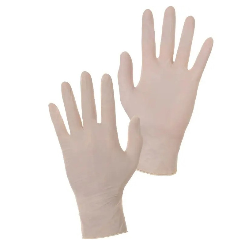 Jednorazové latexové rukavice BERT, veľkosť 9