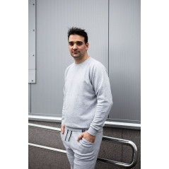 Mikina COMFORT, sivý melír, veľkosť L