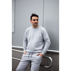 Mikina COMFORT, sivý melír, veľkosť XXXL