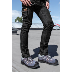 Pracovné nohavice s 5 vreckami DENIM čierne, veľkosť XXL